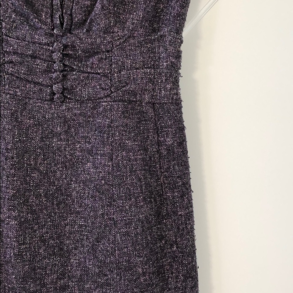 Nanette Lepore Day Dream Tweed Dress In Plum - Picture 4 of 8